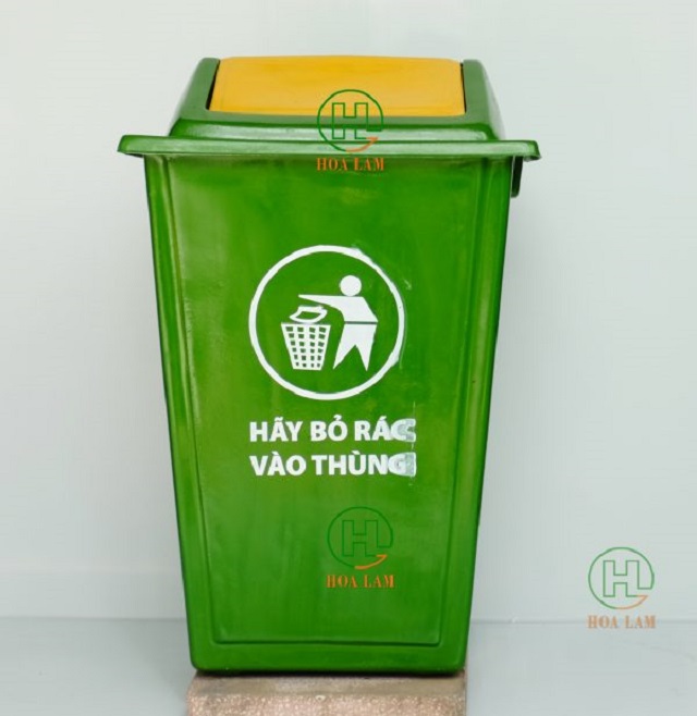 Thùng rác 60L chất liệu nhựa composite sở hữu nhiều ưu điểm