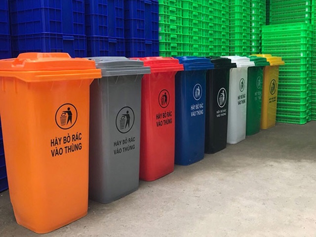 Một số ưu điểm nổi bật của thùng rác công cộng 120 lít