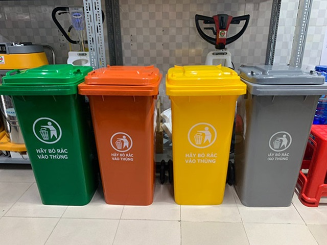 Mua thùng rác công cộng 120 lít uy tín nhất Hà Nội tại Compositehoalam